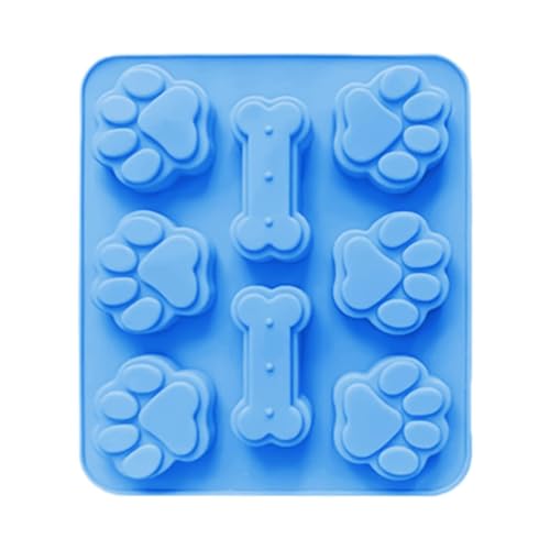 Molde de cocción de silicona: moldes de silicona para piernas y huesos de cachorro | Molde de silicona no indicativo: golosinas para perros, moldes 3D fáciles para dulces y golosinas