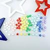 100 PCS Colorful Resin Stars Flatback No Holes Plastic Mini Star Bulk Resin Embellishments for Crafts Accessories