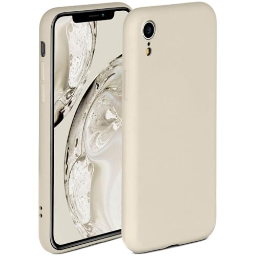 Coque silicone iPhone XR bords surélevés double couche souple mat