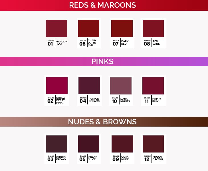 Image of Glam21 Loaded Lips Matte Lip Liner For Clean Contoured Lip | Creamy, Easy Slide Formula | Renders Perfect Pout & Long-Lasting | Waterproof | Transfer-Proof Matte Finish | One-Stroke Color Application | Non-Drying | 1.1gm Each | Brown Bob-13