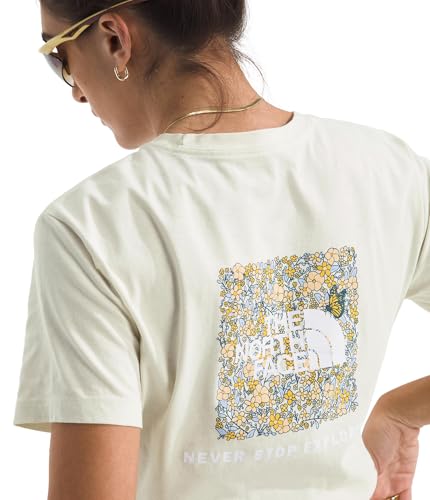 THE NORTH FACE Women's Evolution Floral Box NSE Short Sleeve Tee | Regular Fit Everyday Shirt With Logo Graphic3