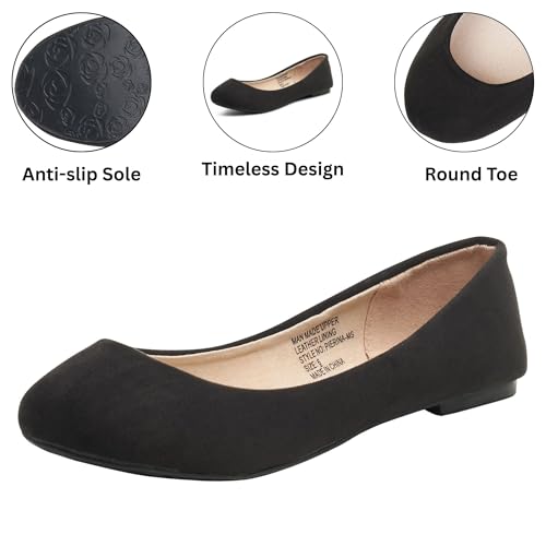 Alpine Swiss Womens Pierina Round Toe Ballet Flats4