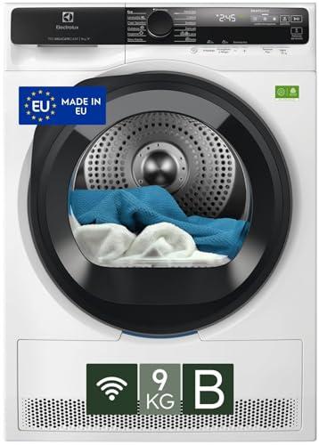 Electrolux Asciugatrice 700 DelicateCare 9 kg EW7H59B, Classe B, Tecnologia DelicateCare per Lana, MixCare per cotoni e sintetici, Sensicare, Antipiega, Pompa di Calore