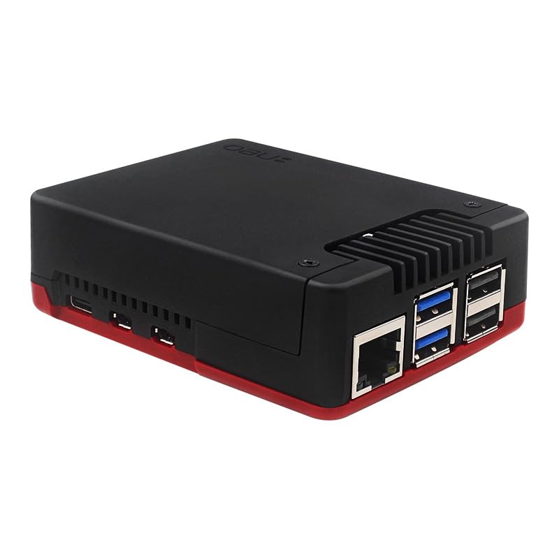 Aluminiowa obudowa metalowa obudowa czarna obudowa z wentylatorem chłodzącym do Raspberry Pi 5
