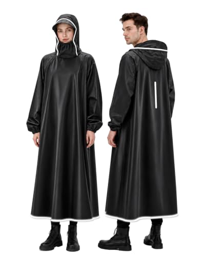 ANYCHO Long Rain Coat for Men Waterproof and Women, Unisex Rainco...
