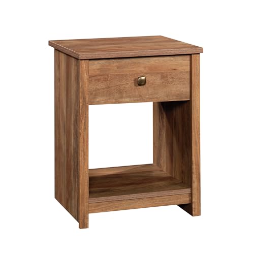 Image of Sauder River Ranch Night Stand with Drawer, Farmhouse Nightstand, Sindoori Mango Finish
