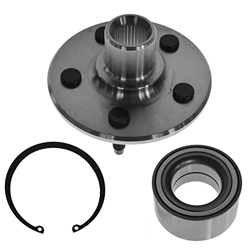 Image of TRQ 2 Piece Front Rear Wheel Bearing & Hub Assembly Set Compatible with 2002-2005 Ford Explorer 2003-2005 Lincoln Aviator Mercury Mountaineer