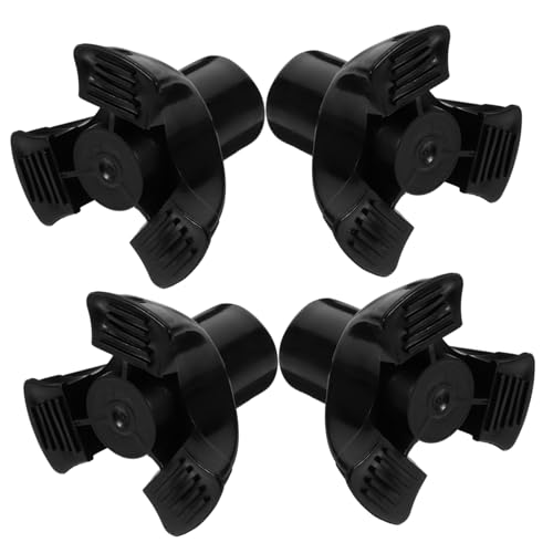 WOFASHPURET 4pcs Skid Cane Foot Pads Durable Trekking Replacement Shockproof Walking Stick Covers for Stability Any Surface Compatible with Standard and Folding Canes