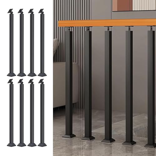 Poteaux d'escalier carrés orientables à 270 degrés pour garde-corps de balcon