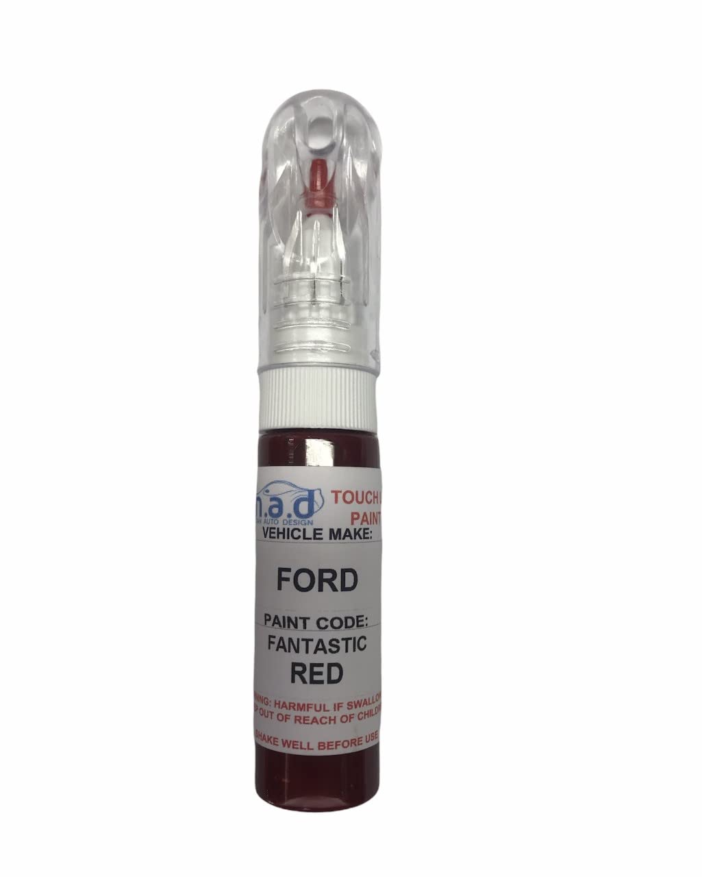 M.a.d Myldan Auto Design Paint + Lacquer M.a.d Paints Touch Up Car Paint 20Ml Pen For Ford Fantastic Red Compatible With Focus Fiesta Kuga Etc (Paint + Lacquer)