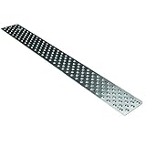 Banda de rodadura de aluminio para prevenir resbalones y caídas de madera Escaleras W/Hardware de montaje, 1