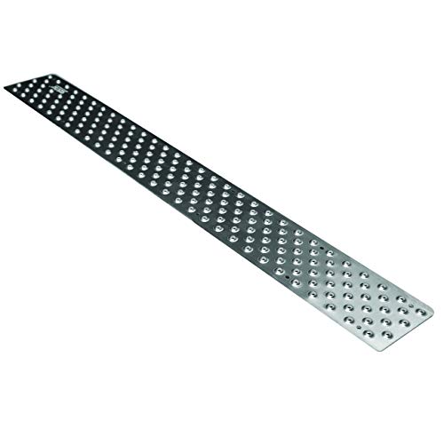 HandiTreads Non Slip Aluminum Stair Tread, Mill Finish Silver, 3.75" x 48" with Color Matching Wood Screws, Each