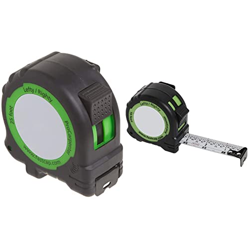 FastCap PSSR25 25 Foot Lefty/Righty Measuring Tape & PSSR16 16 FastPad Standard Reverse Measuring Tape