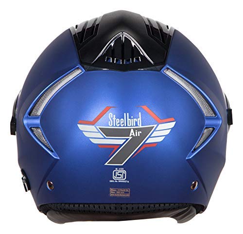 Steelbird SBA-2 7WINGS Night Vision Dual Visor Helmet in Matt
