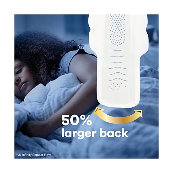 Always Infinity Feminine Pads für Damen, Größe 4 über Nacht, mit Flügeln – Bild 6