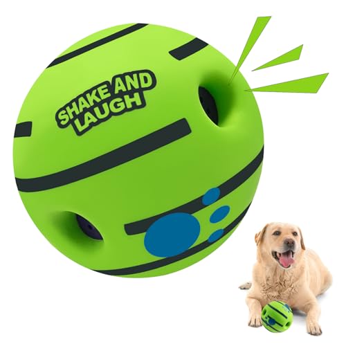 SHAKE AND LAUGH Dog Toys Ball Interactive XL 5.51 in (14 cm)