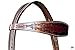 HILASON Western Horse Headstall Genuine American Leather Barb Wire Rough Out Dark Brown | Bridle