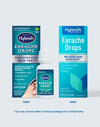 Hyland's Earache Drops, Natural Relief Of Cold & Flu, White, 0.33 Fl Oz #TOP2
