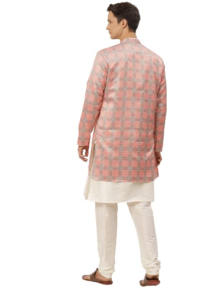 Image of SOJANYA (Since 1958 Men's Pure Cotton Sequined Embroidred Kurta - Perfect for Festivals & Functions