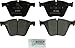 BOSCH BP1443 QuietCast Premium Semi-Metallic Disc Brake Pad Set - Compatible With Select BMW Alpina B7, Alpina B7 xDrive, Alpina B7L, Alpina B7L xDrive, X6; FRONT