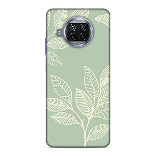 Image of Printed Mobile Back Hard Case Cover for Xiaomi Redmi 10i 5G / Xiaomi Redmi 10T Lite 5G | Leaves, Sketch, White Leaves A-2192