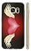 Produktbild Hülle für Samsung Galaxy S4 Mini i9190 i9195 Hülle Softcase TPU Handyhülle für Samsung S4 Mini i9190 i9195 Cover Backkover Schutzhülle Slim Case (361 Herz mit Flügel Schwarz Rot Weiß)