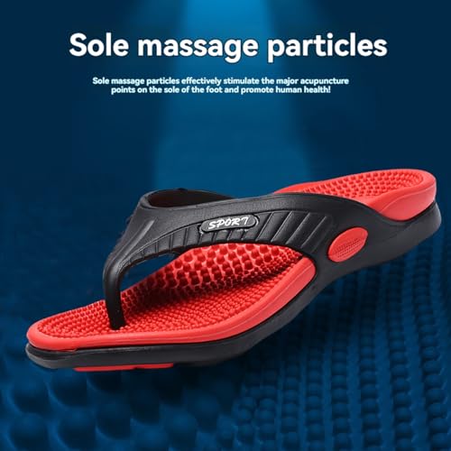 Flip Flops for Men & Women Lightweight Acupressure Sandals Massage Slippers, Summer Breathable Beach Shoes with Arch Support,Outdoor Casual Relief Plantar Fasciitis Heel Slippers Unisex2