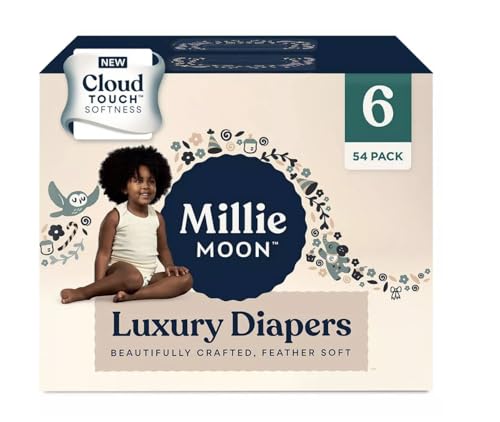 Image of Generic Millie Moon Luxury Diapers - (Size 6 and Count 54), White