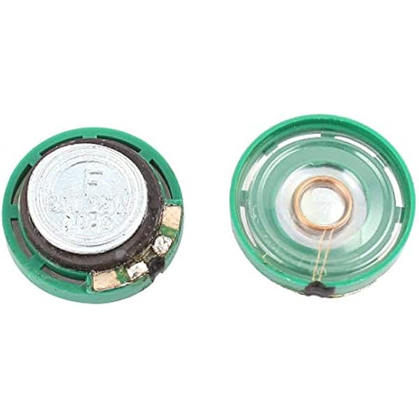 Aexit 2 sztuk 0.25W 8 Ohm 21m_m Dia zielona plastikowa obudowa zewnętrzny magnes magnetyczny głośnik elektroniczny(2 Pcs 0.25W 8 Ohm 21 mn Dia Vert En Plastique Shell Aimant Magnétique Externe Haut Pa