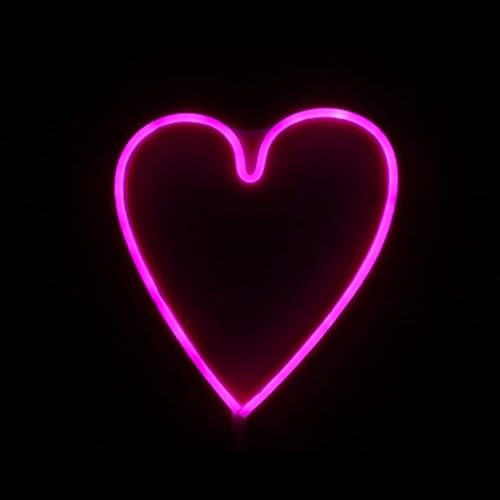 Vista 16 de QFFL Paneles de luz LED inteligentes Neon Signs Romántica Carta de neón Luces USB o Batería LED Signos dormitorio Decorativo Luz de neón Signo