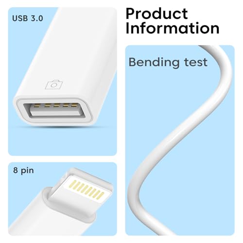 Image of Sounce Type-C to Lightning OTG Adapter - Universal Charging & Data Sync Converter, Female to Male Connector for Smartphones, Tablets & Accessories - White