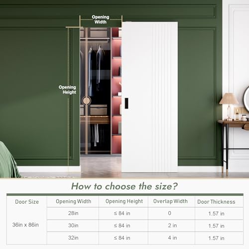 Image of Fredbeck 36 Concealed Sliding Barn Doors Hidden with Soft Close Hardware