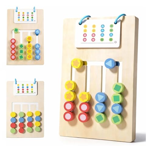 Demenz Beschäftigung – Farb-Memory Spiel für Senioren aus Holz, 20 Karten, beidseitig bespielbar, sicher fixierte Karten, leicht greifbar – Spiele für Demenzkranke, Aktivierung & Erinnerungstraining