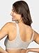 Fruit of the Loom Women's Front Closure Cotton Bra, Black Hue/Heather Grey 2-Pack, 44