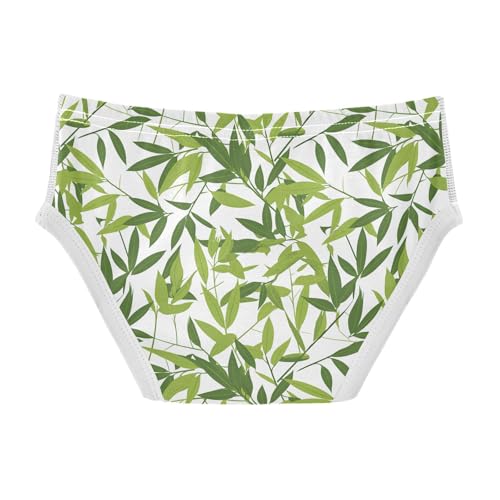 visesunny Boys Cotton Underwear Bamboo Leaf Plant Pattern Printed Toddler Soft Training Briefs Size 2T-8Y for Kids2