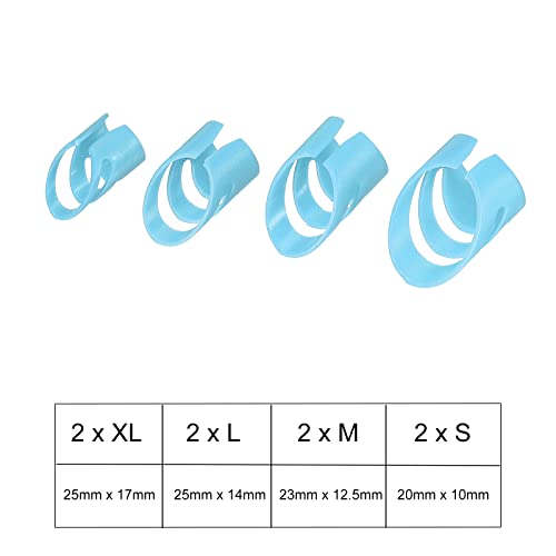 sourcing map Guitare Doigt Médiators XL L M S Dimension Bleu avec Rangement Boîte pour Guitare Paquet Basse Ukulélé de 8 - Les Beatles, Paul McCartney, John Lennon, RIngo Starr, George Harrison sourcing map Guitare Doigt Médiators XL L M S Dimension Bleu avec Rangement Boîte pour Guitare Paquet Basse Ukulélé de 8 – Image 3