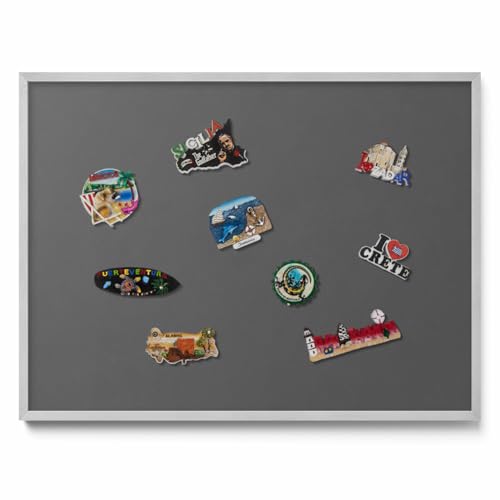 Tableau Magnétique 80x60 cm Avec Cadre Plastique Blanc – Panneau Mural Aimanté Multifonction Pour Notes, Rappels, Planification Et Décoration Intérieure Moderne