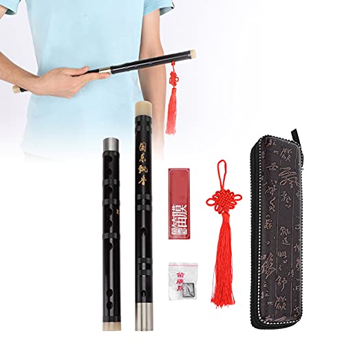 Bambusflöte Shanrya, rostfrei, steckbar, Dizi Bitter Bamboo Double