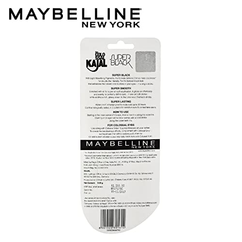 image for Maybelline New York New The Colossal Kajal - Super Black (2X Blacker) 