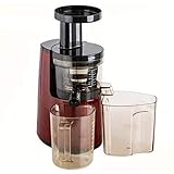 □ girar a una velocidad tan lenta como 43 RPM masticar a través de frutas y verduras para obtener más jugo con menos espuma y la construcción de calor.Las enzimas y vitaminas permanecen intactos, se convierten en jugo sabroso y rico.