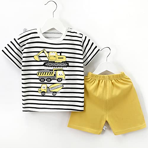 Image of Baby Toddler Boys 4 PCs T-shirts and Shorts Set Summer Clothes Outfit
