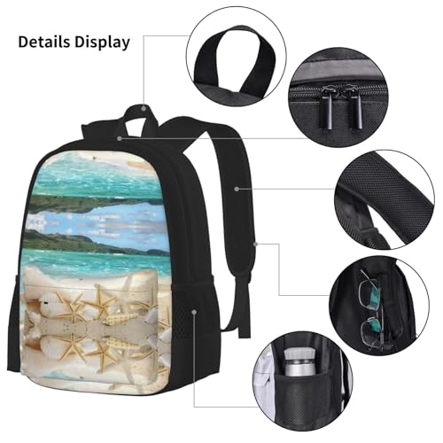 Sac à dos de plage avec boîte à déjeuner ensemble cartable d'école noir