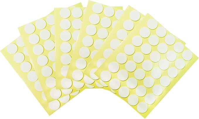 Image of Candle Wick Stickers for Candle Making, Double-Sided Sticky Dots, Heat Resistant, 20mm x 1mm, 112 Pieces