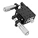 ANKROYU Linear Sliding Table XY Axis Manual Platform Cross Roller Guide Type Stage 40x40mm High Precision Aluminum Alloy Mechanical Device for Laboratory Equipment and Industrial A