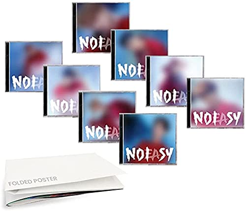 Stray Kids NOEASY 2nd Album Jewel Case [Random cover] CD+PhotoBook+Sticker+PhotoCard+Message PhotoCard Set+Folded Poster(Random)+Love Affair's Premium Face Mask+Extra Photocard