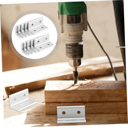 Profilés aluminium connecteurs extrusion à vis : 10 équerres angle intérieur TOPBATHY de fixation