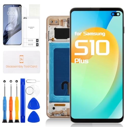 Écran Tactile de Rechange Samsung S10 Plus LCD SM-G975F Cadre