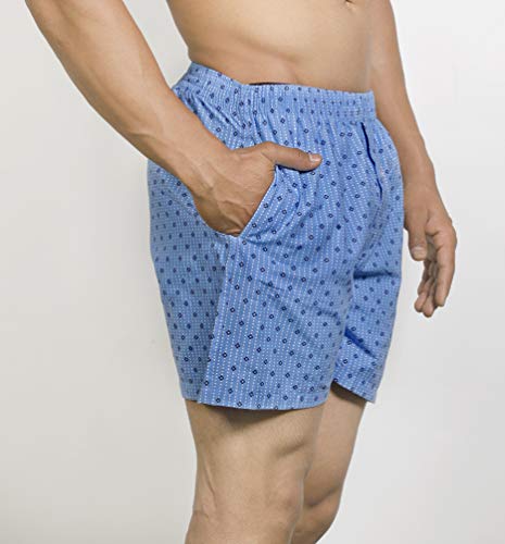 Image of Lecherous Stylish Boxer Shorts for Men - Soft Cool Print Cotton Boxers Sizes S M L XL XXL for Casual, Beachwear, Trendy Comfort wear Fitting,Cotton Comfort Men's Boxers with Side Pocket
