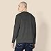 Amazon Essentials Men's Regular-Fit Crewneck Long-Sleeve T-Shirts, Charcoal Heather, Large