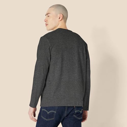 Image of Amazon Essentials Men's Regular-Fit Crewneck Long-Sleeve T-Shirt, Casual Cotton Jersey